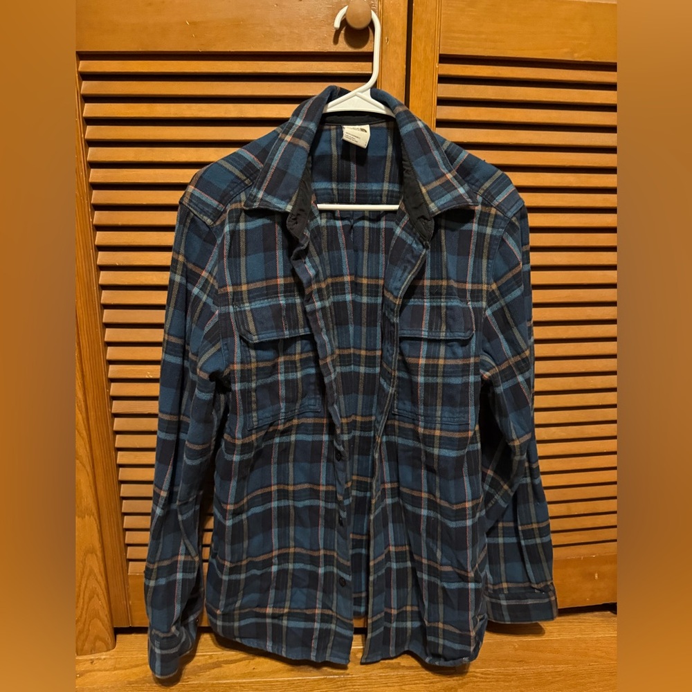 The North Face Blue Plaid Utility Jacket